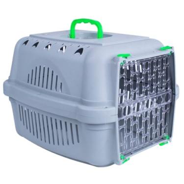 Imagem de Caixa De Transporte Pet Para Gatos Coelhos Viagens ao ar livre(Verde,Nº 3 - Animais até 15Kg)