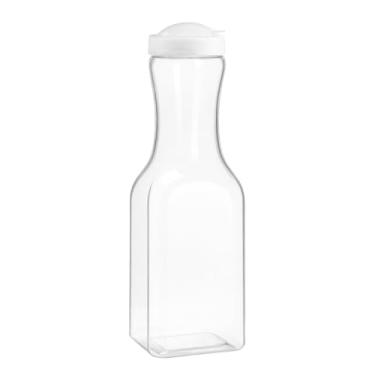 Imagem de Garrafa Geladeira Pega Fácil 1,8 Litros Plástica Jarra Suco Água Tampa Prática (Branco)