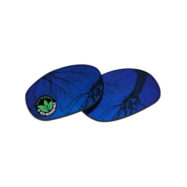 Imagem de Raydi Lentes de reposição de policarbonato para óculos de sol quadrados RayBan RB4033 60 mm - Trail Blue Mirror - Polarizadas