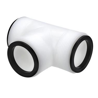 Imagem de Divisor de mangueira de piscina com junta T, conector de mangueira de bomba de filtro de 3 cm com 3 anéis de borracha O-Rubber Tee Extender Fittings para Intex & Coleman acima do solo