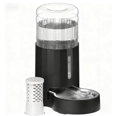 Imagem de CZPET Alimentador automático de água para cães com tigela de aço inoxidável, bebedouro por gravidade para cachorrinhos