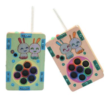 Imagem de Kit de walkie-talkie de madeira DIY Science Experiments para crianças maiores de 8 anos