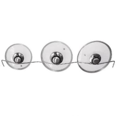 Imagem de Suporte Organizador Fixo Triplo Tampas De Panela 4307 Jomer, Conforme 