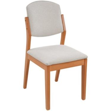 Imagem de Cadeira Isadora Madeira Maciça Sala de Jantar - Refinatto, Amêndoa