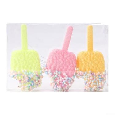 Imagem de Enfeite exclusivo de bola de Natal com decoração de Natal em PVC com cores vibrantes de maca para uma árvore de Natal amigável ou centros de mesa festivos, estilo doce cor maca