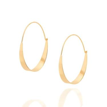 Imagem de Brinco argola folheado a ouro  526607 Rommanel, Dourado