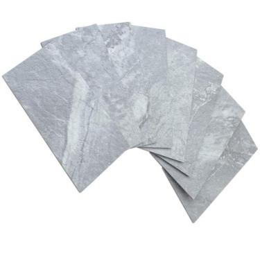 Imagem de Azulejo AULIGET 100 peças de mármore cinza 7,5x15 cm Peel Stick