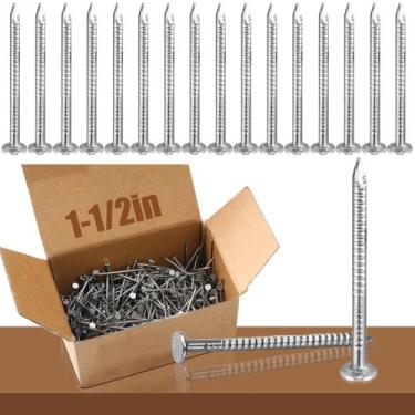 Imagem de Caixa de 1 kg de aço inoxidável Siding Nails Tandefio 304 de 1,5 poleg