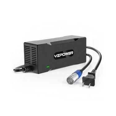 Imagem de Carregador de bateria de lítio 24V 4A para cadeiras de rodas elétricas e cadeiras elétricas - conector XLR de 3 pinos compatível com Pride Jazzy/Drive Medical/Rascal/Ninebot/Shoprider/Go-Go/Golden