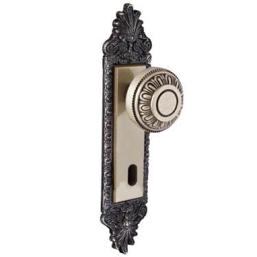 Imagem de Fechadura Interna Bola 55cm Latonado Colonial Aliança - Aliança Metalú