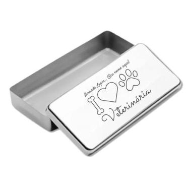 Imagem de Estojo Inox Autoclavavel Personalizado a Laser Med Vet - LOVE SAUDE, M