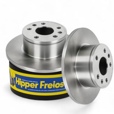 Imagem de Par Discos de Freio Dianteiro HF03 Compatível com Kombi 1982 a 2014 Gurgel Carajás Itaipu