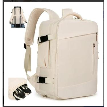 Imagem de Mochila Grande Viagem Avião Espaçosa Resistente Expansiva Feminina Mas