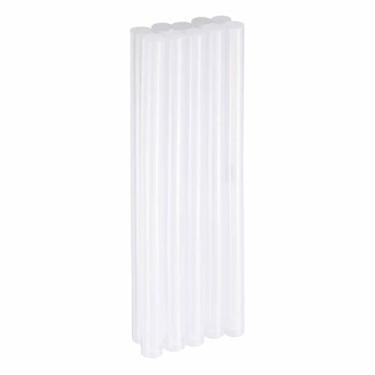 Imagem de HARFINGTON 10 peças de bastões de cola quente 1 cm de diâmetro x 20 cm de comprimento EVA mini adesivo adesivo quente derretimento para pistola de derretimento a quente, madeira, plástico, vidro