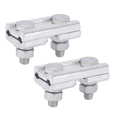 Imagem de Diydeg Braçadeira de Ranhura Paralela, 2 Peças, 2 Parafusos, Liga de Alumínio, Conector de Fio de Braçadeira de Ranhura Paralela para Cabo de Túnel de Fios de 16-25mm², Cabo de