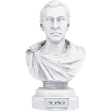 Imagem de Estátua Busto Suetônio - Escritor Romano (Cor Mármore)