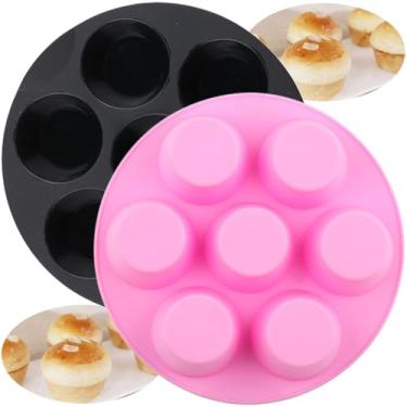 Imagem de EPYHREHM Moldes de silicone para mordida de ovo para fritadeira a ar, forma de muffin de mordida de ovo, conjunto de 2