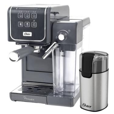 Imagem de Kit Cafeteira PrimaLatte Touch e Moedor de Café Elétrico Oster