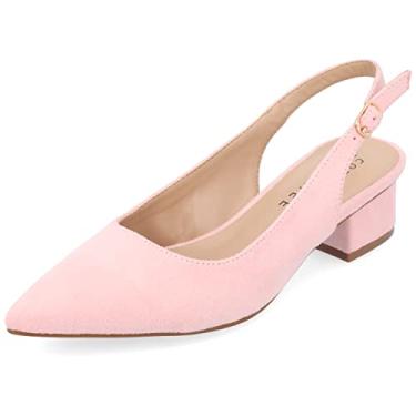 Imagem de Journee Collection Sylvia Scarpin feminino de largura média e larga, Rosa, largo, 9.5 Wide