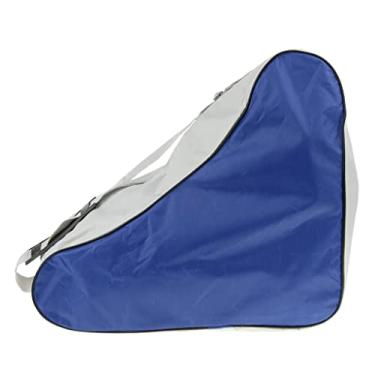 Imagem de Luzhengyang Bolsa de patins para homens, mulheres e crianças - Mochila organizadora de skate quádruplo com alça de ombro ajustável - Estojo portátil de armazenamento para patinação no gelo ao ar livre
