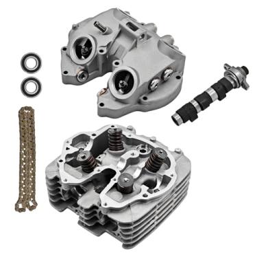 Imagem de Kartiyer Cabeça de cilindro montada Estágio 2 Corrente de eixo de comando compatível com Honda Sportrax 400 1999-2008 para Honda TRX400X 1996-2014