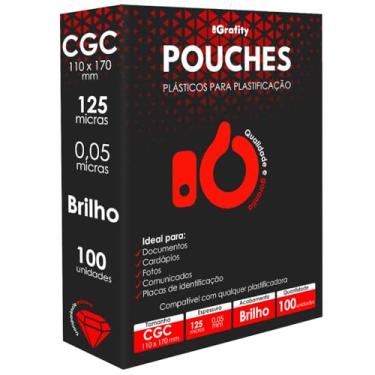 Imagem de Plastico Plastificação Grafity CGC (110x170mm) 0,05mm 125 Micras