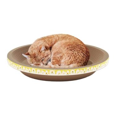 Imagem de Shakven Cama arranhadora para gatos - Tapete de arranhar de papelão para gatos,Sofá-cama resistente a arranhões, tapete arranhador para gatos para proteção de móveis, brinquedo de treinamento para