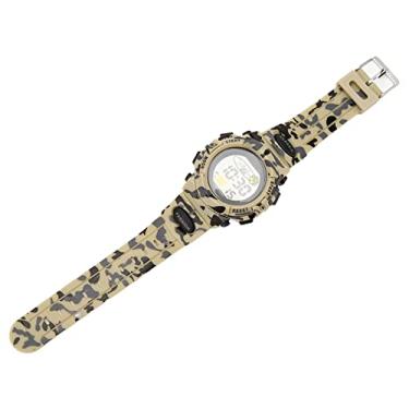 Imagem de Generic Relógio Cronógrafo Masculino, Relógio Cronógrafo Sem Noção, Tampa Inferior de Aço Inoxidável, Fivela, Caixa ABS à Prova d'água, de 12 24 Horas para Estudantes (#3)