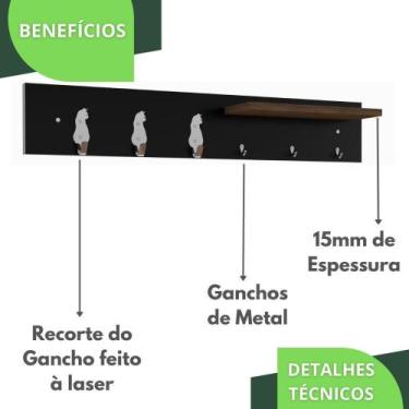 Imagem de Porta Chaves De Parede Porta Chaveiro Organizador P.M.G.C - Metalcromo