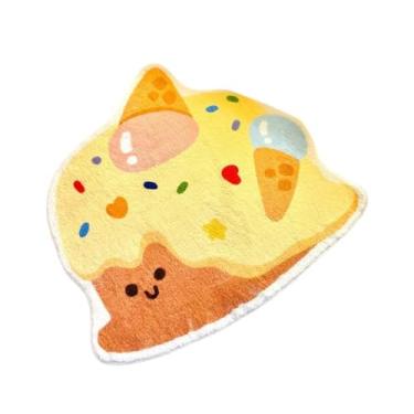 Imagem de Llazsybz Capacho Pequeno, Tapete Decorativo de Desenho Animado, Antiderrapante, Almofada para Brincar, Tapete de Banho Macio, Carpete para Dormitório, Cozinha, Estilo C