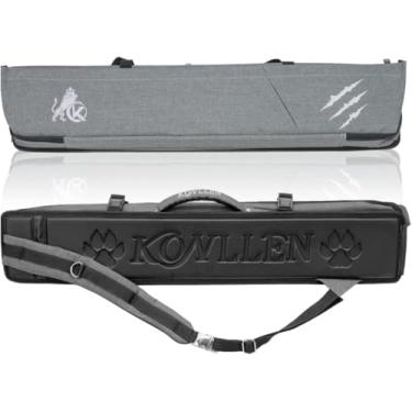 Imagem de KONLLEN Estojo Oxford 3x4 4x5 pano pradaria para tacos de bilhar de alta capacidade estojo de transporte para taco de bilhar