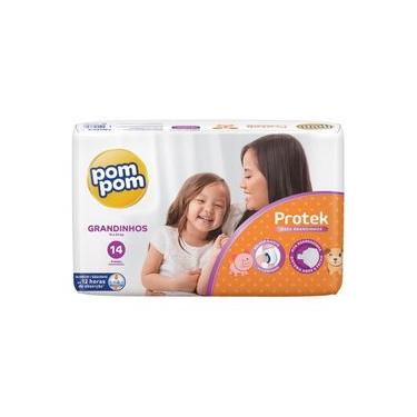 Imagem de Fralda Pom Pom Protek Proteção de Mãe Jumbo G com 14un