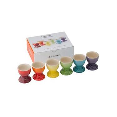 Imagem de Kit Gift Collection Stoneware Rainbow Colors Suporte De Ovo 6 Peças - Le Creuset