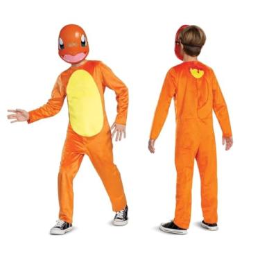 Imagem de Pokemon Charmander Kids Costume, Children's Classic Character Outfit, Child Size Medium (7-8) Orange