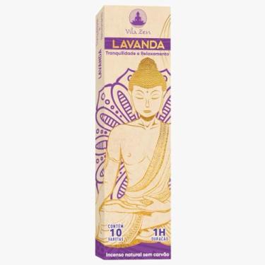 Imagem de Incenso Natural VILA ZEN sem carvão - 10 varetas (LAVANDA)