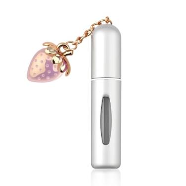 Imagem de Tofwaol Chaveiro recarregável para viagem de perfume, 5 ml, frasco de spray de perfume, mini chaveiro atomizador de perfume para bolsa, Cor 6, small