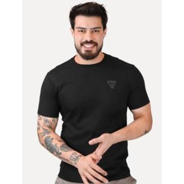 Imagem de Camiseta Guess Masculina Icon Big Jet Black Preta-Masculino