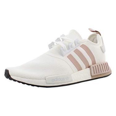 Imagem de Tênis feminino Adidas NMD_R1, Calçado branco/cinza pérola/calçado branco, 9.5