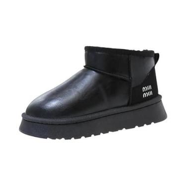 Imagem de Botas De Neve Femininas De Inverno Com Salto Médio 2026 Confortáveis E