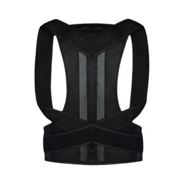 Imagem de Corretor De Postura Ajustável Unissex, Cinta Para Costas, Para Parar D