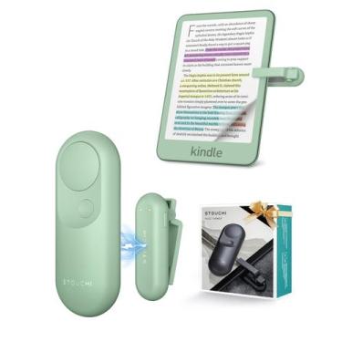 Imagem de Page Turner para Kindle, Stouchi 2 em 1, papel magnético verde, branco
