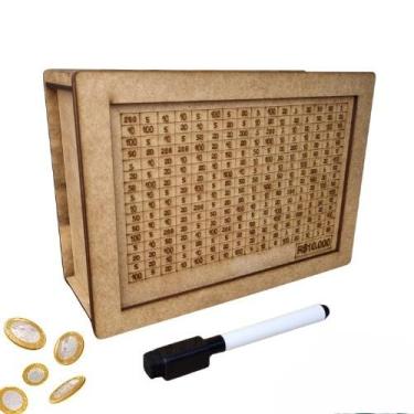 Imagem de Cofrinho de madeira, dicas de poupança, escolha seu objetivo(1.000)