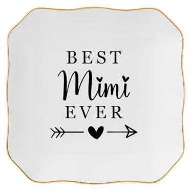 Imagem de Jelershy Mimi Gifts Bandeja de joias – Best Mimi Ever – Presentes de Natal, Dia dos Namorados, Dia das Mães, aniversário para Mimi, dos netos