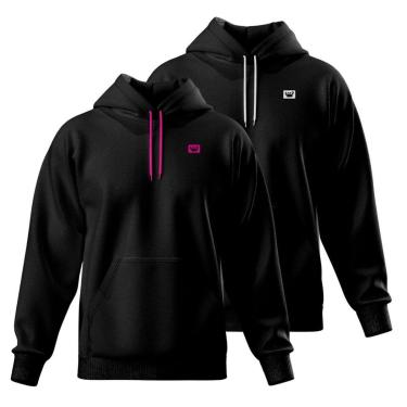 Imagem de Kit 2 Blusa de Moletom Canguru com Capuz Confortável Estilo Casual Siri-Masculino