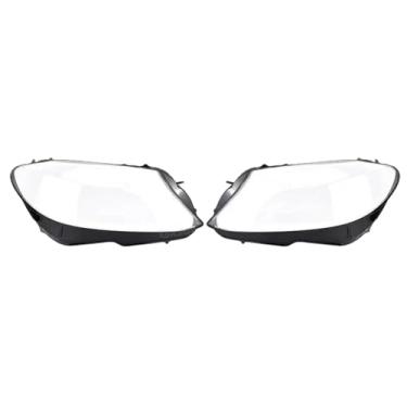 Imagem de Compatível com benz w205 c claoss c280 c300 2015-2017 1 par farol lente capa clara farol escudo abajur transparente(A Pair)