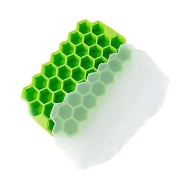 Imagem de Forma De Gelo De Silicone Com 148 Cavidades E Tampa, Moldes Pequenos D