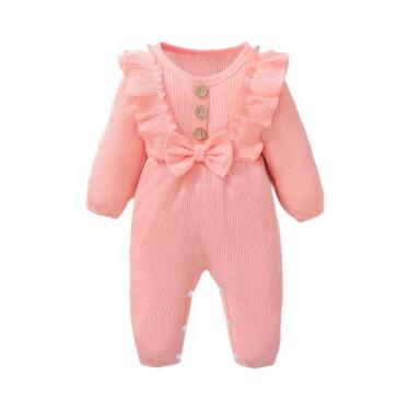 Imagem de Macacão Para Bebê Menina De 0 a 3 Meses, Fantasia De Recém-Nascido Com