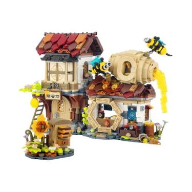 Imagem de Blocos De Montar Para Crianças Série Loz Street View Modelo De Café Iz