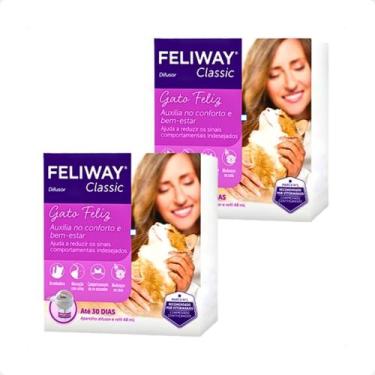 Imagem de 2 Feliway Classic Difusor E Refil Para Gatos - Ceva 