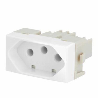 Imagem de Conjunto Margirius Sleek Módulo Tomada 20A PA016048 Branco - 673129